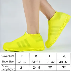 Wholesale Reusable Non-Slip Thickened Waterproof Outdoor Silicone Shoes Rain Covers Water Shoe Protector