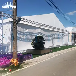 Custom Heavy Duty Outdoor Aluminum Frame Shelter Tent White Pvc Roof Large Trade Show Tent