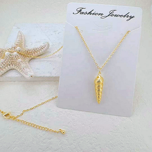 CH-LAN0920 Lovely Shell Necklace Cheap Mini Copper Shell Charms Necklace Fish/<strong>Crab</strong>/Whale Charms Necklace <strong>Jewelry</strong> Wholesale - Product Image 6