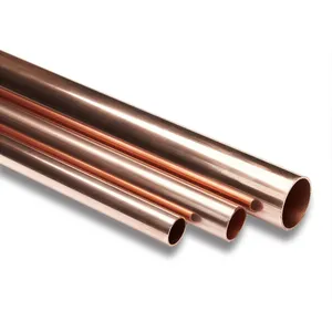 copper pipe 0.3mm Good thermal conductivity used in manufacturing heat exchange equipment