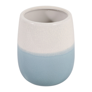 Portapenne in ceramica bicolore per organizer da scrivania, accessorio elegante per l'ufficio, piccolo contenitore da scrivania per penne - Product Image 4