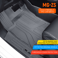 Tapis de sol de voiture 5D sur mesure en TPE, 3 pièces, design à bords épais, toutes saisons, imperméables, antidérapants, pour MG ZS