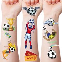Nouveaux autocollants de tatouage sportifs imperméables et résistants à la transpiration pour les fans de football et de rugby, pour la Coupe et la Copa America