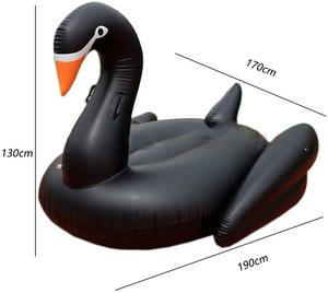 Tùy Chỉnh <span class=keywords><strong>Pool</strong></span> Float Đen Swan <span class=keywords><strong>Inflatable</strong></span> <span class=keywords><strong>Pool</strong></span> Đảng Đồ Chơi Bơi Lounge Float Bè - Product Image 2