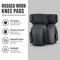 Genouillères ergonomiques articulées pour les travailleurs d'entrepôt avec protection de la cuisse à charnière et coque rigide confortable pour les longues journées de travail