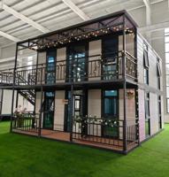 20ft 40ft Erweiterbare Integrierte Luxusvilla mit Mehreren Schlafzimmern, Faltbares Containerhaus, Bezugsfertig