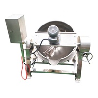 HUAGANG Kommerzieller 1000kg/h Edelstahl-Mehrfuel-Konfitürenkochkessel mit Schaber, Mixer und kippbarem Doppelmantelkessel