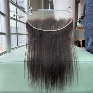 Closure frontale en dentelle droite 100% cheveux vierges brésiliens non traités, noir naturel, cuticules alignées, cheveux humains en gros - Product Image 1