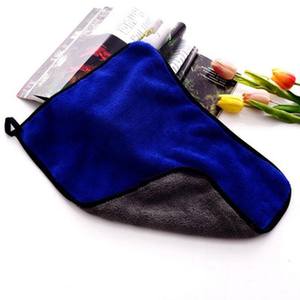 ผ้าขนหนูตกปลาแบบหนา 30x30 ซม. ผ้าขนหนูทำความสะอาดแบบดูดซับสองชั้นสำหรับอุปกรณ์ตกปลาโพลีเอสเตอร์ทนทานสีเทาอมเขียว - Product Image 3