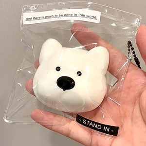 ตุ๊กตาสควิชชี่เวสต์ไฮแลนด์เทอร์เรียร์สีขาวน่ารัก ของเล่นบีบคลายเครียด ของขวัญสำหรับเด็ก - Product Image 1