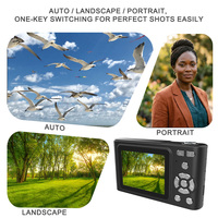 Profesyonel 4K Dijital Kamera 48MP Otomatik Odaklama 16X Zoom Fotoğraf Makinesi YouTube TikTok Gençler için Vlog Kamerası
