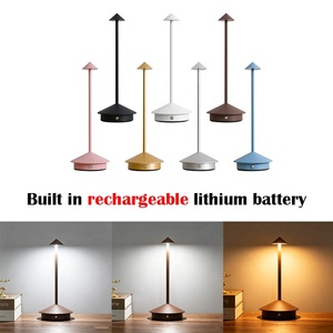 Lámpara de Mesa LED Moderna con Forma de Paraguas, Recargable, Inalámbrica, Táctil, Regulable, Ecológica, con Batería, para Dormitorio o Restaurante - Product Image 1