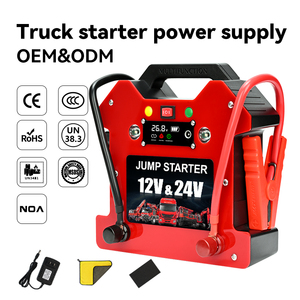 Démarreur de camion 5000A 12V/24V 12800mAh, alimentation d'urgence multifonctionnelle au lithium pour voitures et motos - Product Image 2