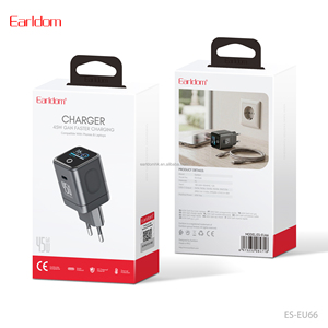 Chargeur mural USB Earldom 45W PD, adaptateur de charge rapide Type-C PC EU66 - Product Image 6