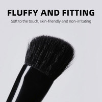 Set Kuas Makeup Profesional Berkualitas Tinggi 5 Buah, Bulu Sintetis, untuk Eyeshadow, Eyeliner, Concealer, Aplikasi Wajah & Mata