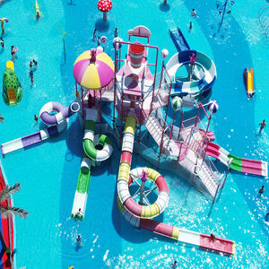 للبيع المباشر الحدائق المائية منزلقة في الهواء الطلق حديقة تسلية مائية لحمام السباحة - Product Image 3