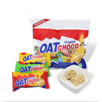 Fábrica personalizada al por mayor Etiqueta Privada original avena leche chocolate galletas crujientes palo sólido barra de caramelo dulce para merienda