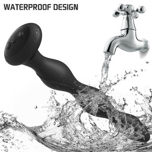 Anal vibratör popo fiş titreşimli isıtma şok Anal boncuk erkekler kadınlar için prostat masaj aleti elektrik çarpması 10 modları - Product Image 3