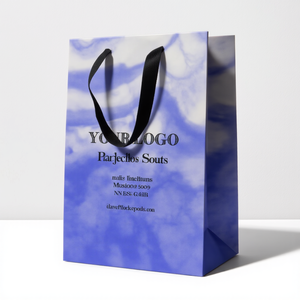 Newsense ถุงของขวัญสีขาวพิมพ์ลายออกแบบได้ตามต้องการพร้อมหูจับถุงกระดาษสีน้ำตาลคราฟท์พร้อมโลโก้ของคุณเอง - Product Image 6