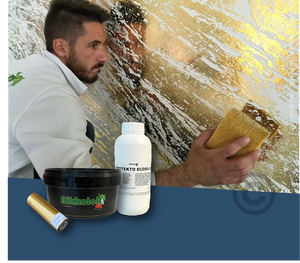 Kit Darana Gold-Feuille Métallique pour Décoration Murale Intérieure Maison & Protekto Ecosilan lt 2.5 - Product Image 5