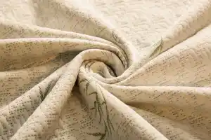 Tapicería de fibra de bambú Jacquard Tictac tejido de poliéster cama colchón tela para Funda de colchón