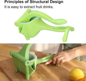 Plastic Manual Fruit Hand Press Citrus Extractor Machine Manual Squeezer Hand Fruit Press Juicer Manual Orange Juicer - Product Image 4