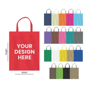 Fashion Customized Reusable Tote Shopping Bag Recycled Eco Non Woven Bag With Logo