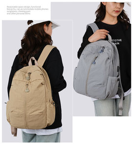 Women's <b>Large</b> Capacity Oxford <b>Backpack</b> with Anti-theft Waterproof Features for Leisure Commute Student Outdoor Sports Travel Use - Product Image 6