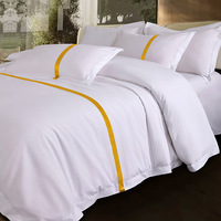 Ensemble de literie en polyester avec sangle épaissie, logo personnalisé, kit de literie pour hôtel, chambre d'hôtes, chambre d'accueil