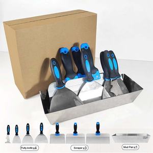 <span class=keywords><strong>3</strong></span> <span class=keywords><strong>4</strong></span> 5 6 8 10 12 14 inci 8 buah peralatan <span class=keywords><strong>Drywall</strong></span> baja tahan karat multi-ukuran sambungan pisau perekat panci lumpur pisau dempul - Product Image 3