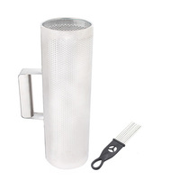 Durable Silver Metal Guiro Music Instrument 31.4x10.1CM CIK/OEM Brand Wholesale Service for Professional Playing