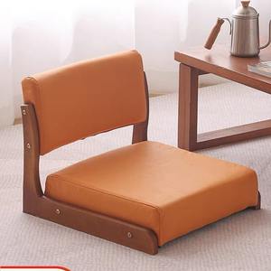 Japanese Style Tatami Chair Solid Wood <b>Low</b> <b>Stool</b> Soft Cushion Home Living Room Furniture - Product Image 1