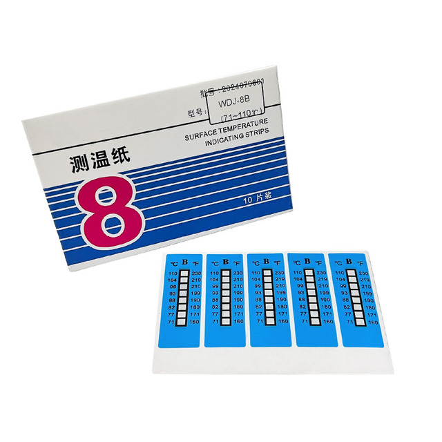 Industrial Oil Proof Waterproof Adhesive Irreversible Temperature Indicator Label Color Change Thermal Sticker YTX Brand WDJ-8