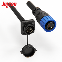 Connecteur industriel circulaire étanche M23 2+13 broches, mâle/femelle, assemblé, IP67, 50A, pour applications aérospatiales