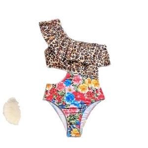 Nuevo traje de baño de una pieza de manga larga, bikini deportivo ajustado con estampado estilo europeo y americano, adelgazante, transfronterizo - Product Image 5