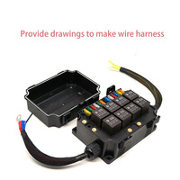 Nouvelle boîte à fusibles et relais étanche pour camion 12V 24V en cuivre et plastique certifiée CE, lame ATC haute capacité de coupure 25kA/35kA 50/60Hz