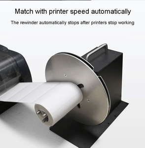 Máquina rebobinadora de códigos de barras de etiquetas de papel de mesa automática - Product Image 3
