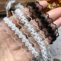 Ruban élastique en nylon à bord ondulé effet écailles de poisson, idéal pour robes de mariée, vêtements, rideaux et projets DIY personnalisés - Vente en gros usine