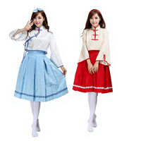 Ensemble haut et jupe inspiré du Hanfu, style chinois, pour femme, tenue de scène, cosplay, performance, options de couleurs, vente en gros