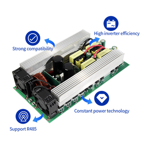 Inverter daya gelombang sinus murni 3000W, konverter Inverter daya <span class=keywords><strong>12V</strong></span>/220V 6000W daya puncak NFC papan PCB terbuka kelas industri - Product Image 6