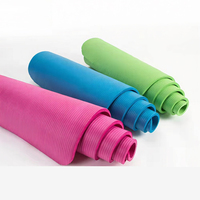 Tapete de Yoga NBR Multicolor de 185 cm de Largo, Antidesgarro, 10 mm de Grosor, Espuma de Alta Densidad, Ecológico, Impermeable, Plegable, con Bolsa de Transporte para el Hogar