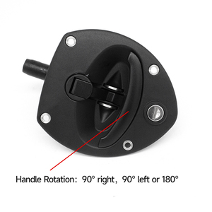 Hộp công cụ gấp màu đen t xử lý Khóa Xe tải Trailer mái chèo xử lý chốt với miếng đệm - Product Image 2