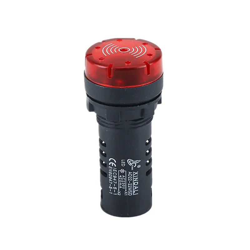 ไฟเตือนไซเรน220V LED สีแดงอุปกรณ์ AD22-22MSD อุปกรณ์ไฟฟ้า