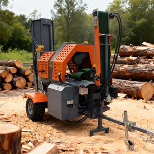 เครื่องแยกท่อนไม้อัตโนมัติประสิทธิภาพสูง18HP เครื่องยนต์เบนซินส่วนประกอบแกนเกียร์มอเตอร์กำลัง20ตันสำหรับการแปรรูปฟืน - Product Image 4