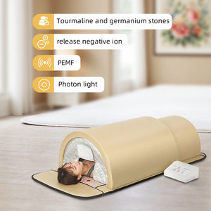 Tragbare goldene Farbe PEMF Fern infrarot Ray 180 Stück Turmalin <span class=keywords><strong>Germanium</strong></span> Stones Sauna Dome - Product Image 5