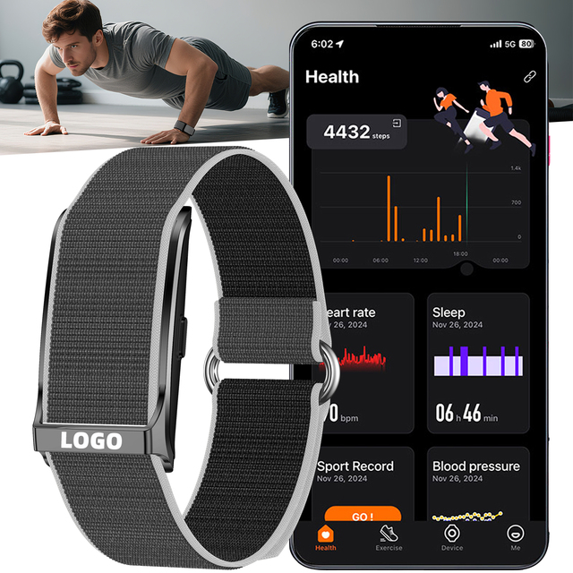 Fitness Tracker Smart Watch With Heart Rate Monitor Sleep Tracking Fitness Tracker Digital Health Care Smart Bracelet for Men