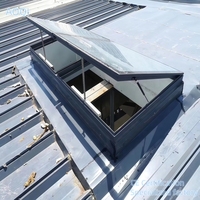 Fenêtre de ventilation rectangulaire en aluminium coulissante pour entrepôt industriel, atelier et projets de construction d'usine