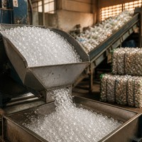 Granulés de PP recyclé post-industriels PCR, écologiques, pour moulage par injection, certifiés GRS, granulés de plastique durables pour l'emballage