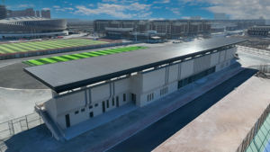 Struttura a Membrana per Parcheggio Esterno con Riparo per Auto Elettriche, Modello Q235, Edifici con Struttura in Acciaio 2 - Product Image 6