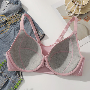 Phụ Nữ Mới Áo Ngực <span class=keywords><strong>2025</strong></span> Phụ Nữ Mới Của Phụ Nữ Phía Trước Đóng Cửa Áo Ngực Màu Rắn Đẩy Lên Underwire Đồ Lót Bảo Hiểm Đầy Đủ Áo Ngực Cho Phụ Nữ Cộng Với Kích Thước - Product Image 5